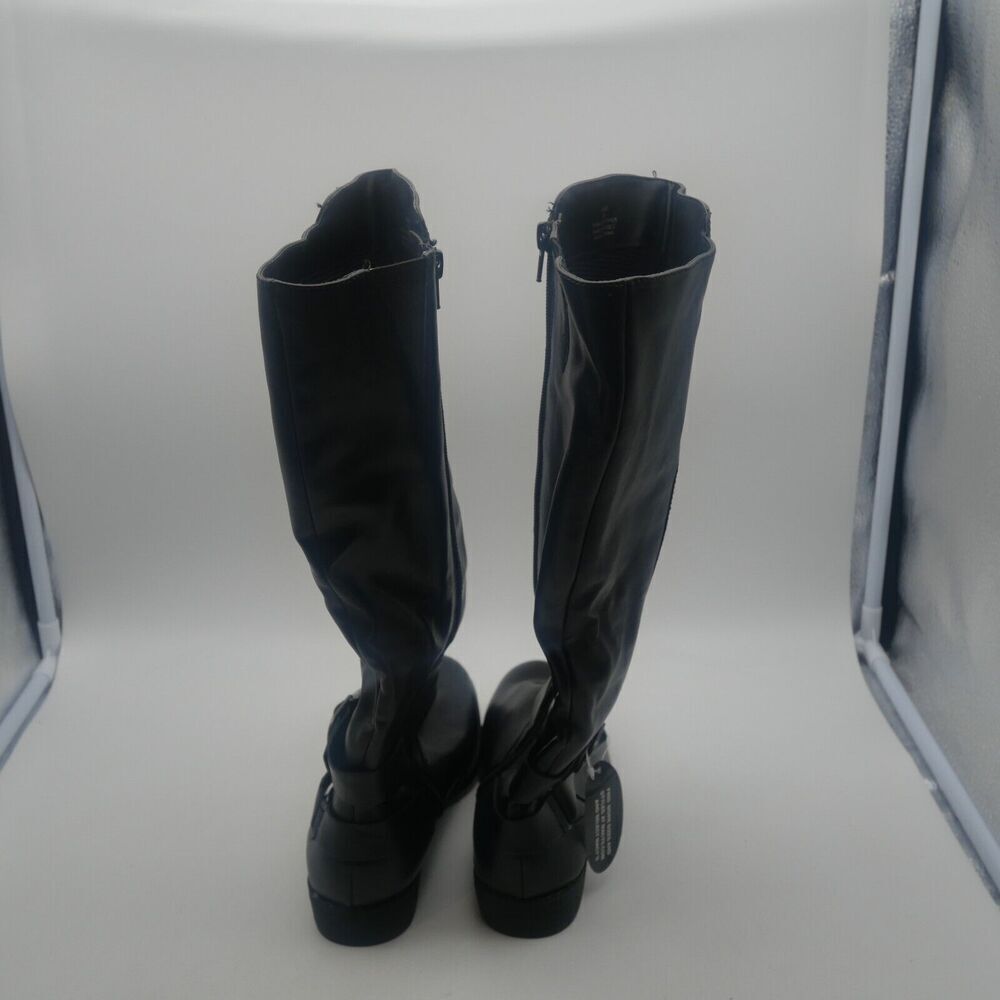 NEW Style & Co Madixe Tall Black Riding Boots Women's 6.5 Regular Width Vegan - Picture 5 of 8